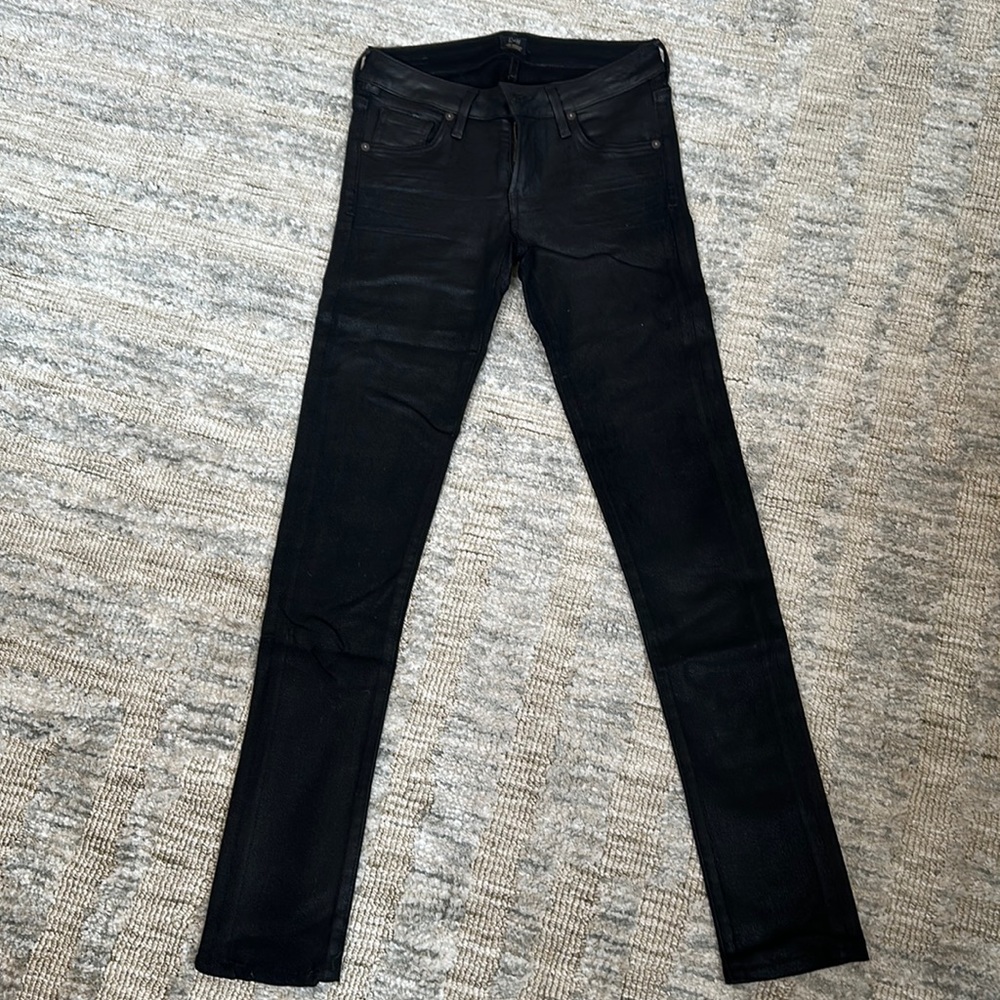 Citizens of Humanity Black Waxed Jeans. Size 24. Like new. Jeggings.